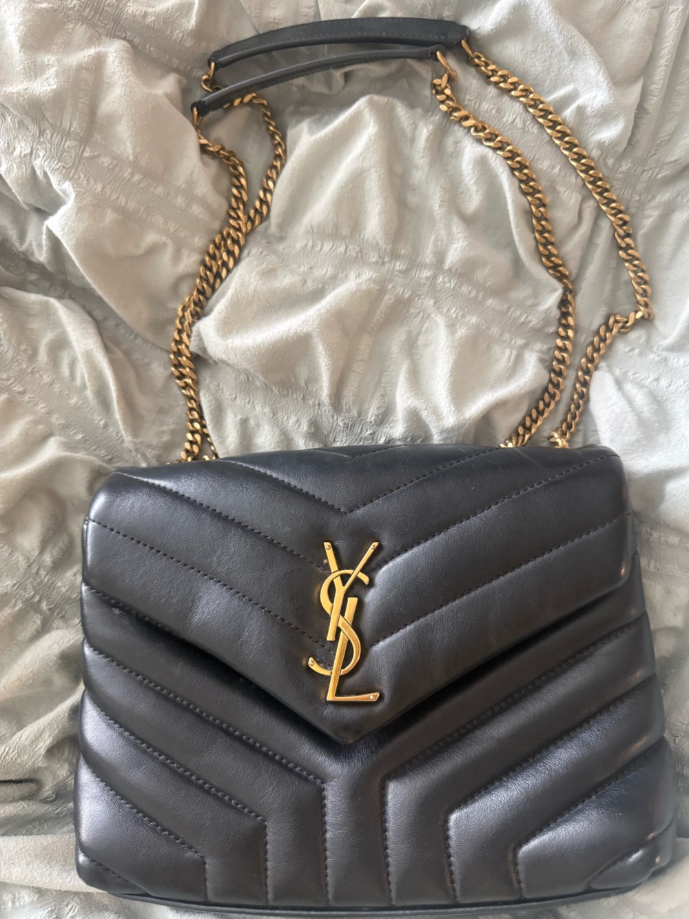 YSL Saint Laurent small loulou bag matelasse calfskin